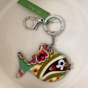 Vera Bradley Tutti Frutti Fish Keychain